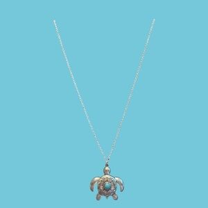 Unbranded Silver Turtle Pendant Necklace